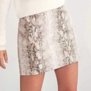 Dynamite Snake Leather Skirt